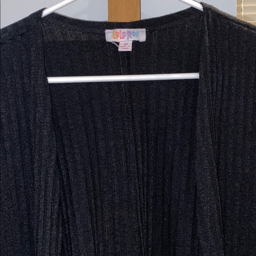 LulaRoe Medium Black Ribbed Sarah